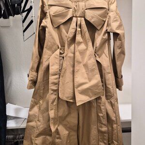 Gap x sandy liang bow back trench coat